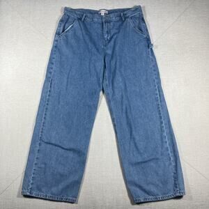 LUCKY BRAND CARPENTER JEANS WOMEN'S SIZE 12 RELAXED BAGGY DENIM